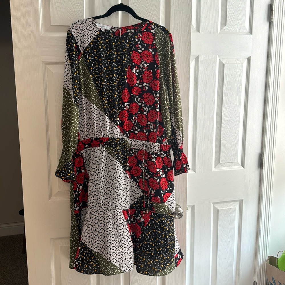 NWOT patchwork print dress